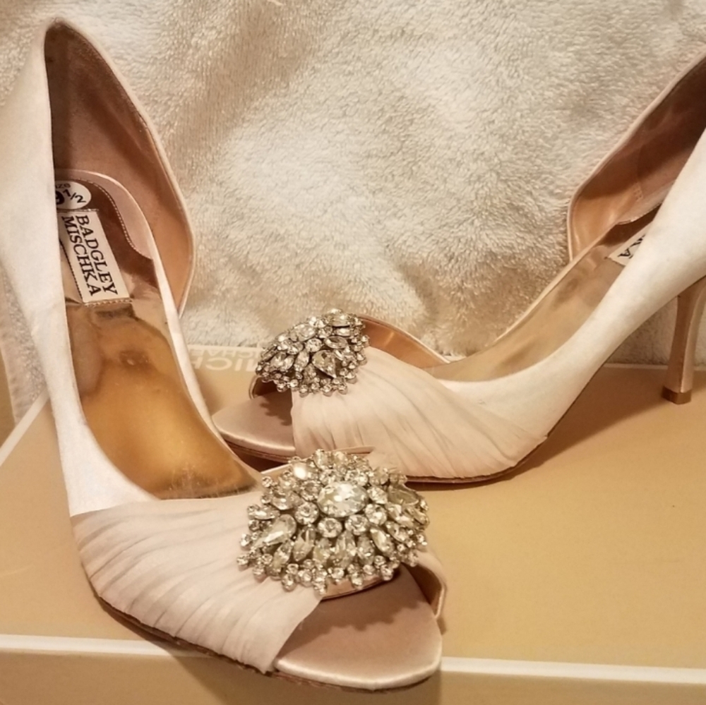 SOLD😍Badgley Mischka shoes soft pink size 9.5 - Picture 8 of 10